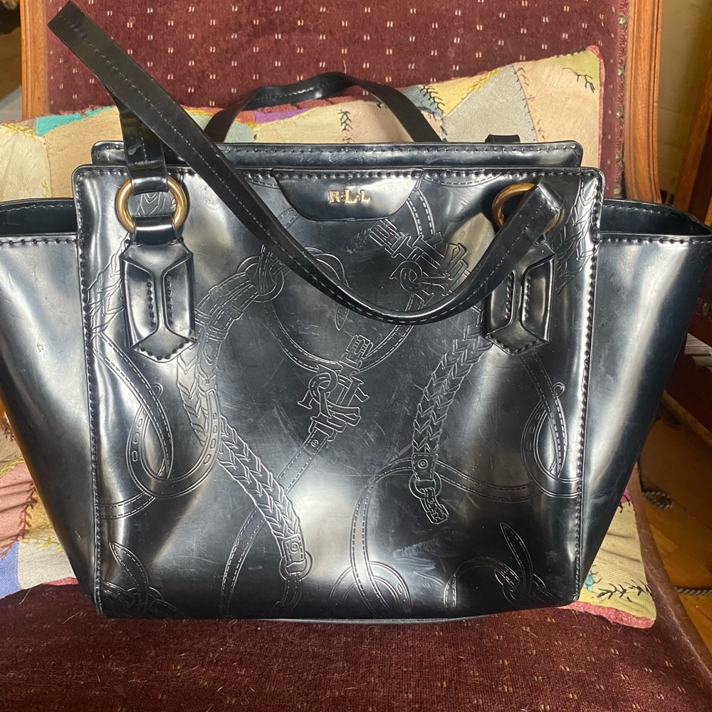 Ralph Lauren equestrian theme purse